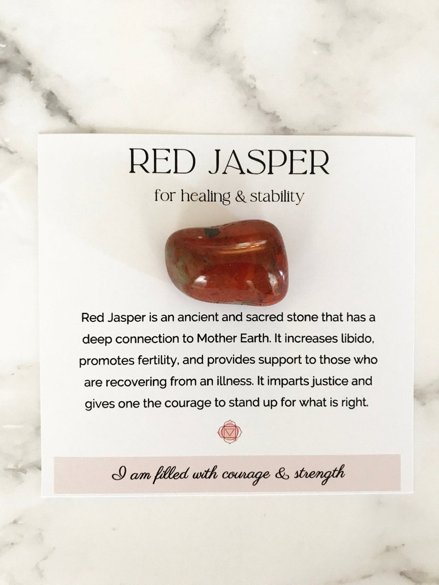 Red Jasper Tumbled Stone Healing Crystals