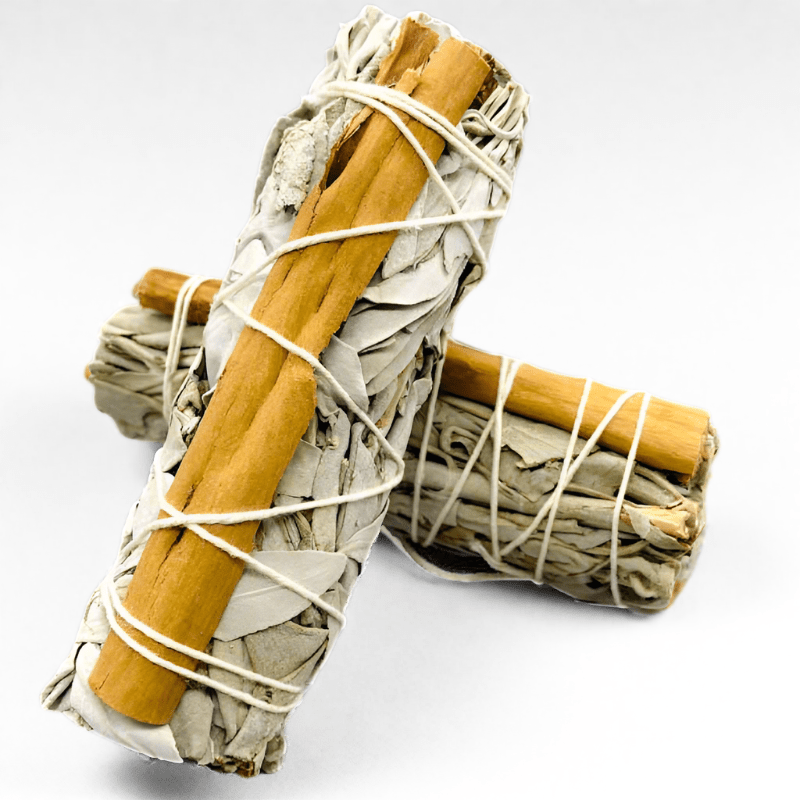 Cinnamon & White Sage Smudge Stick - Tarah Co