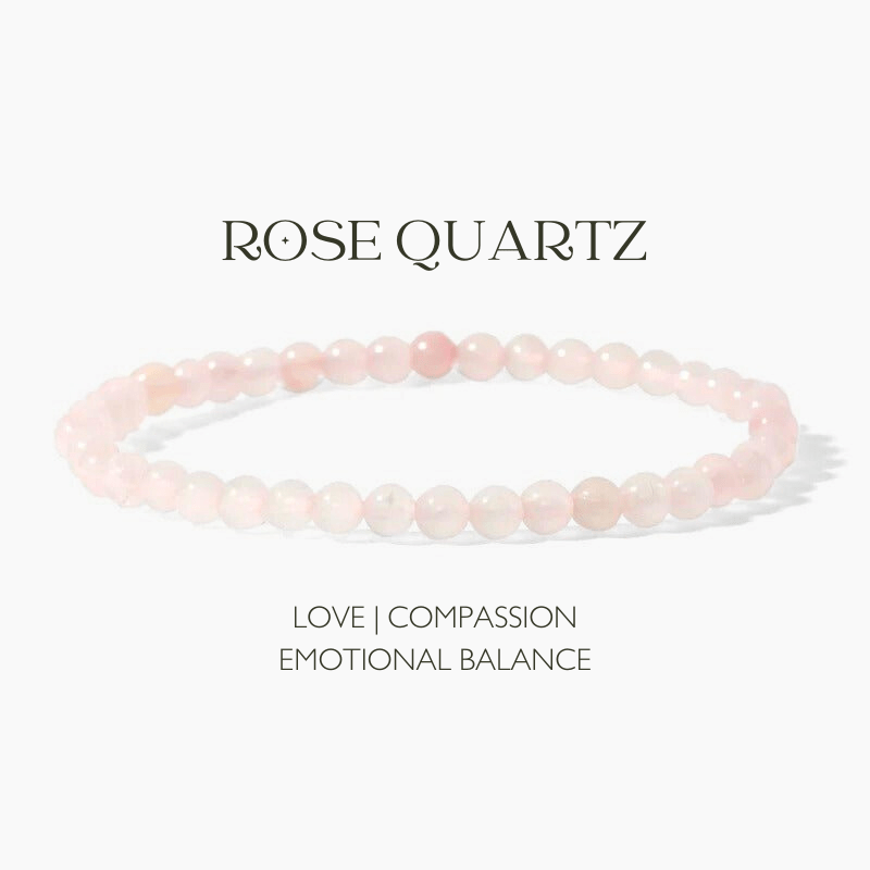 Rose Quartz Gemstone Bracelet - Tarah Co