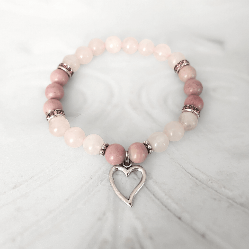 Sacred Heart Gemstone Bracelet - Tarah Co