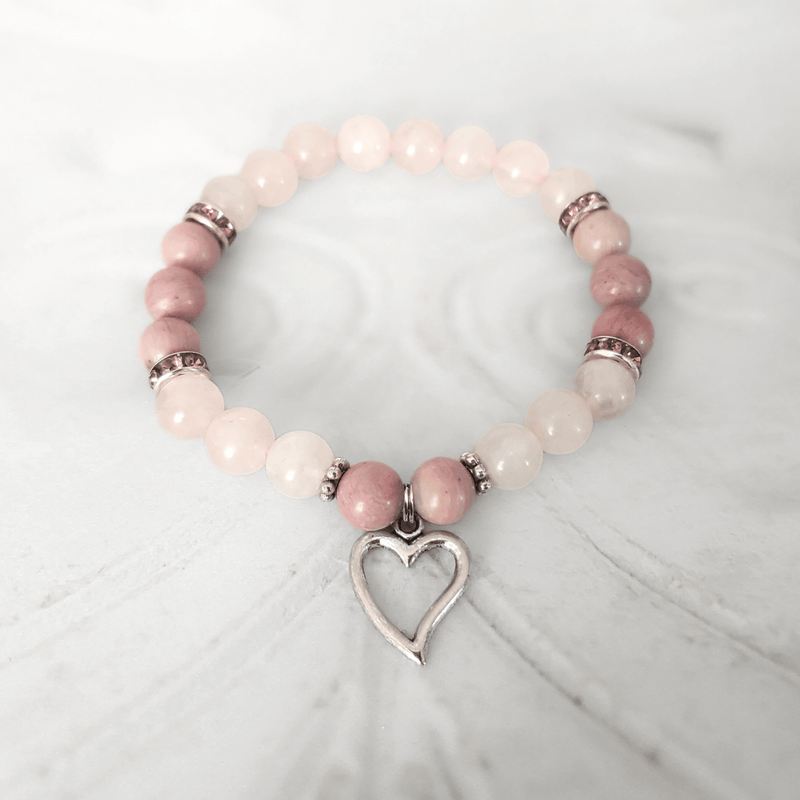 Sacred Heart Gemstone Bracelet - Tarah Co