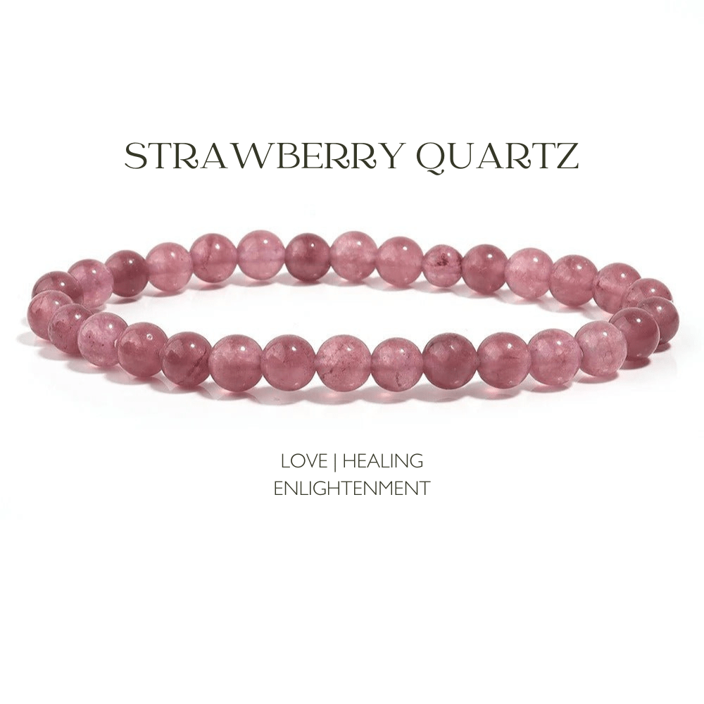 Strawberry Quartz Bracelet - Tarah Co