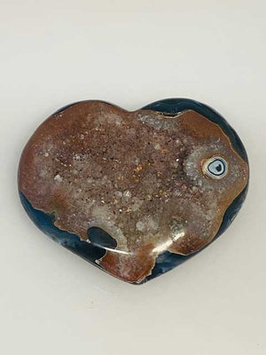 Agate Puffy Heart (Large) - TARAH CO.
