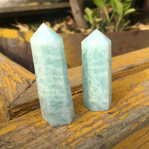 Amazonite Healing Crystal Wand - TARAH CO.