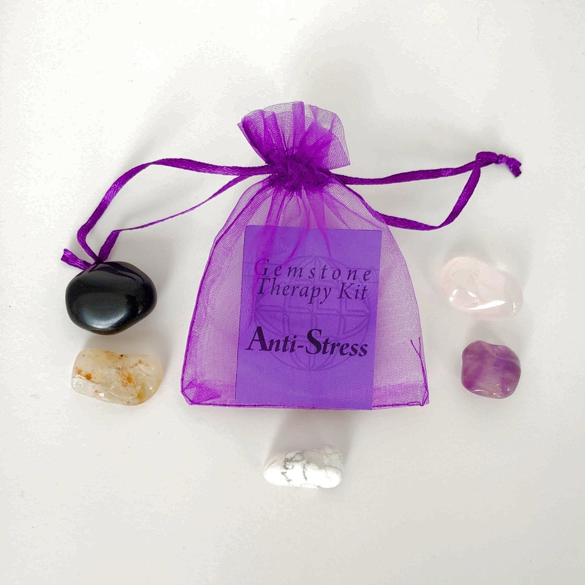 Crystals for Anxiety and Sleep  Anti-Stress Gemstone Therapy Kit