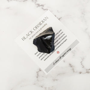 Black Obsidian Rough Stone - TARAH CO.
