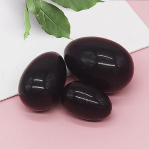 Black Obsidian Yoni Eggs, Set of 3 - Tarah Co