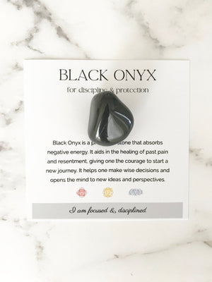 Black Onyx Stone - TARAH CO.