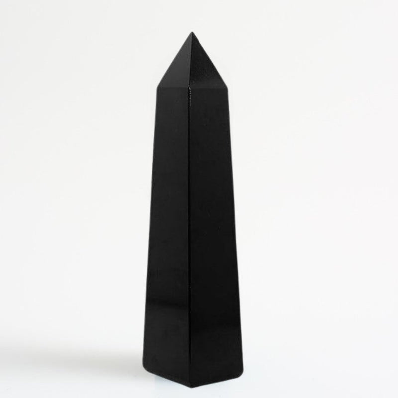 Black Tourmaline Crystal Wand, 2.5"+ - Tarah Co