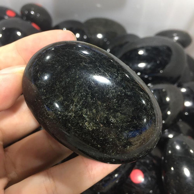 Black Tourmaline Palm Stone - TARAH CO.