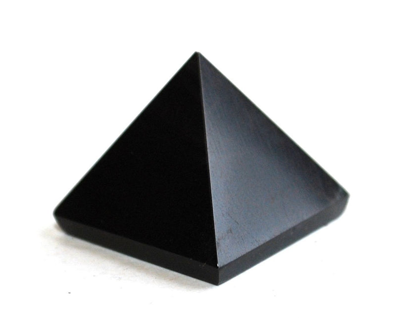 Black Tourmaline Pyramid, 25-30mm - TARAH CO.