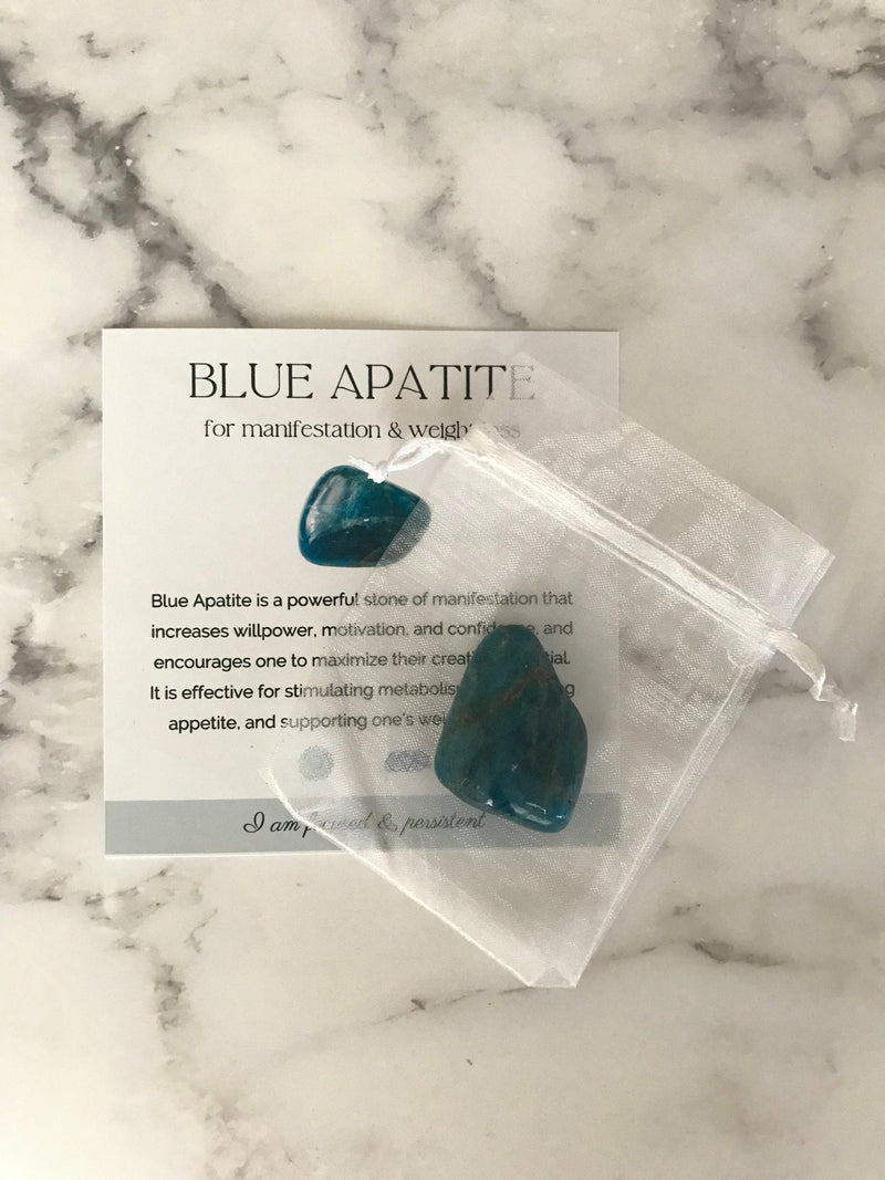 Blue Apatite Stone - TARAH CO.