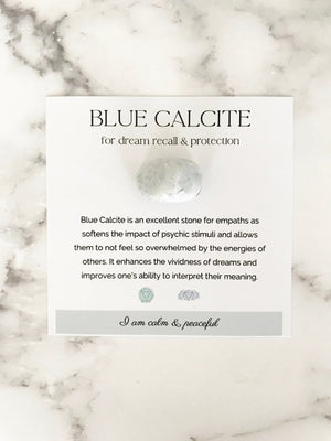 Blue Calcite Stone - TARAH CO.