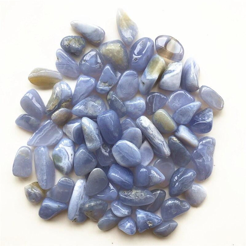 Blue Lace Agate Tumbled Stones - TARAH CO.