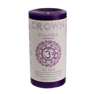 Crown Chakra Pillar Candle | Harmony & Bliss - TARAH CO.