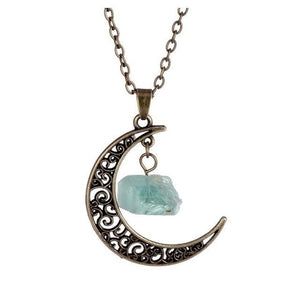 Gold Moon Pendant Necklace - TARAH CO.