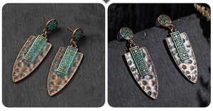 Lavish Vintage Spear Drop Earrings - TARAH CO.