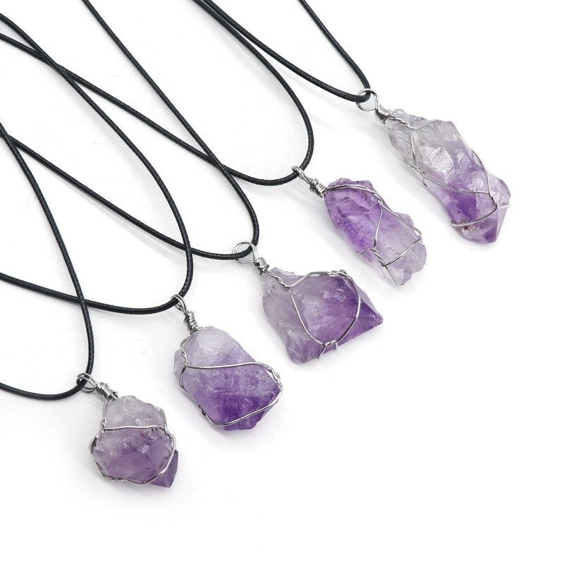Wire Wrapped Crystal Necklace – MindfulSouls