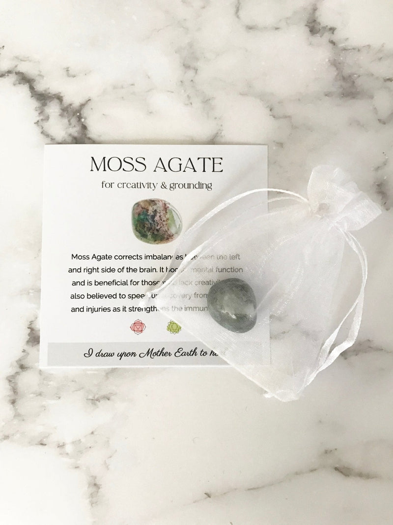 Moss Agate Stone - TARAH CO.