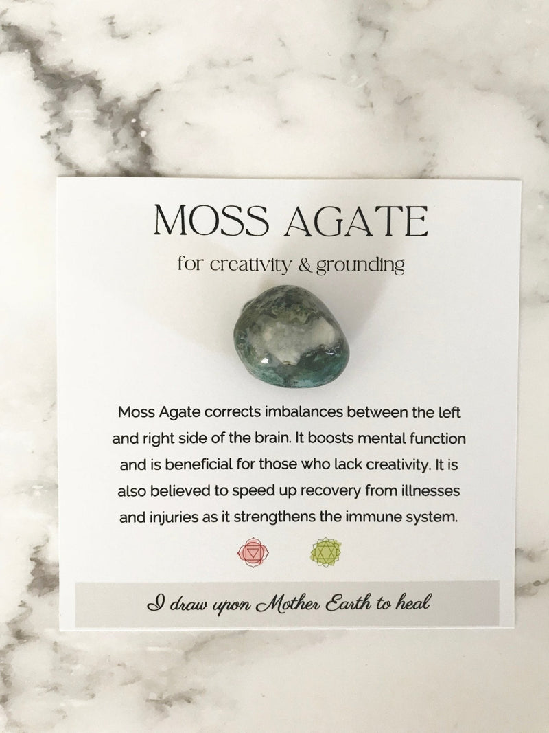 Moss Agate Stone - TARAH CO.