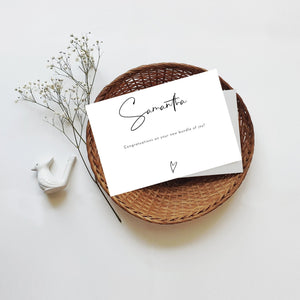 Personalized Gift Message Card - TARAH CO.