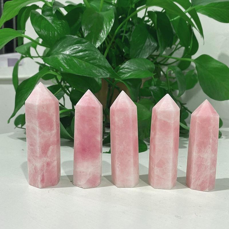 Pink Calcite Healing Crystal Wands Set - TARAH CO.