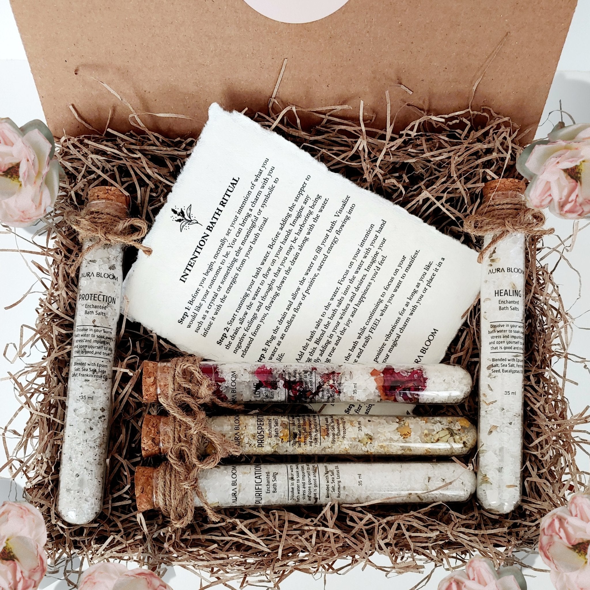 Purification Spiritual Bath Ritual + Crystal Kit Energy and Aura Cl...