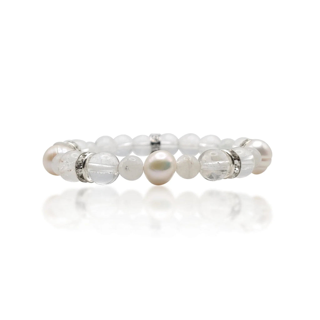 Rainbow Moonstone & Pearl Bracelet | Fertility - TARAH CO.