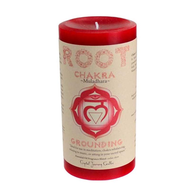 Root Chakra Pillar Candle | Grounding - TARAH CO.