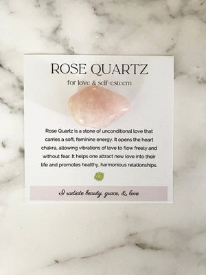 Rose Quartz Stone - TARAH CO.