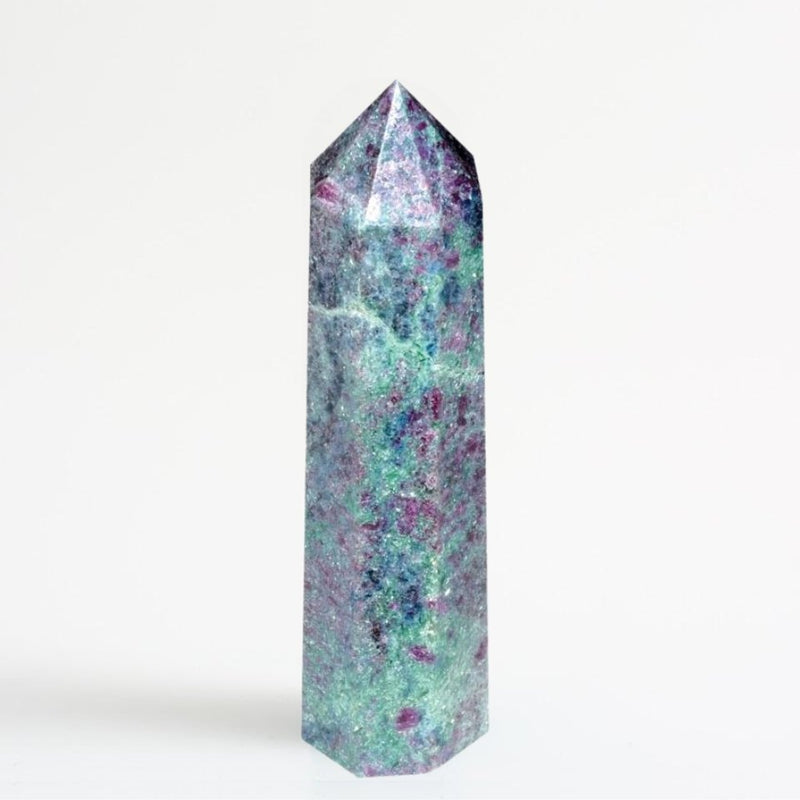 Ruby Fuchsite Healing Crystal Tower Wand - Tarah Co