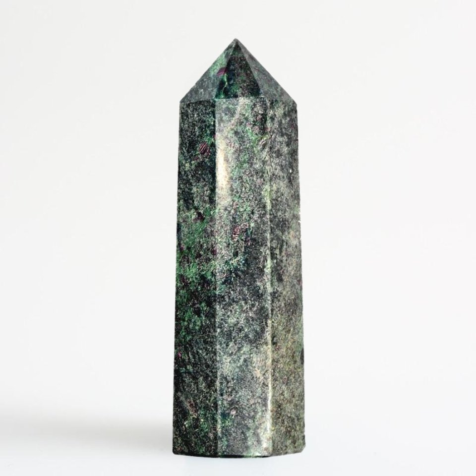 Ruby Zoisite with Mica Healing Crystal Tower Wand - Tarah Co