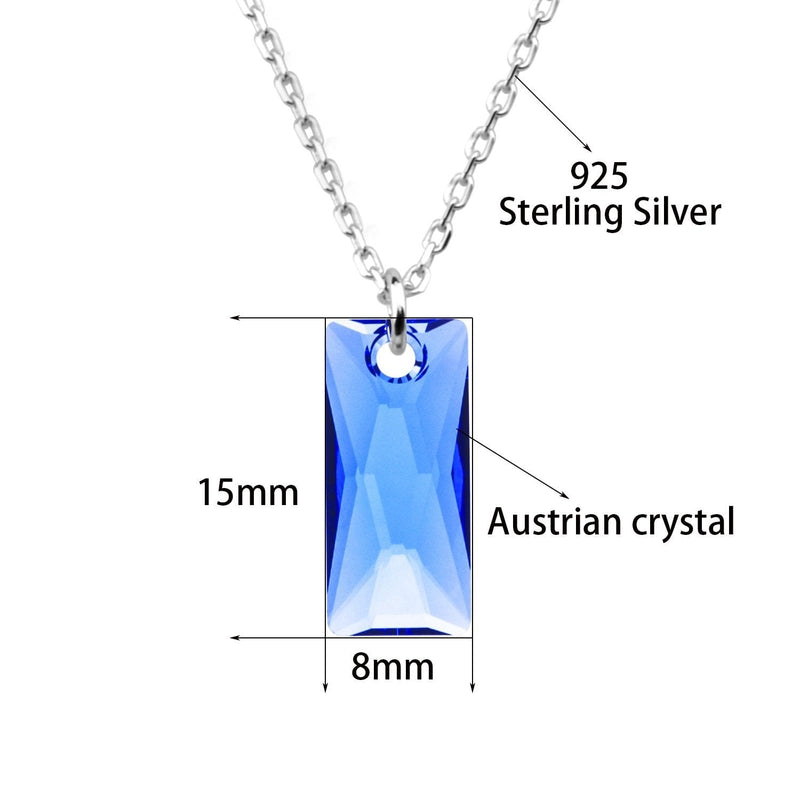 Sea Blue Topaz Crystal Necklace - TARAH CO.