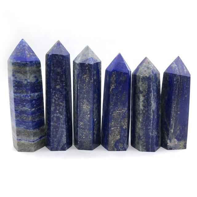 Lapis Lazuli Tower Crystal Point Wand | Obelisk Healing Stone - TARAH CO.