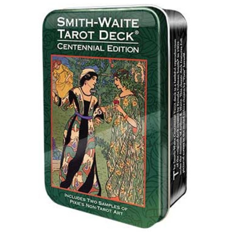 Smith-Waite Centennial Tarot Deck in a Tin by Pamela Colman Smith, English 2015 - TARAH CO