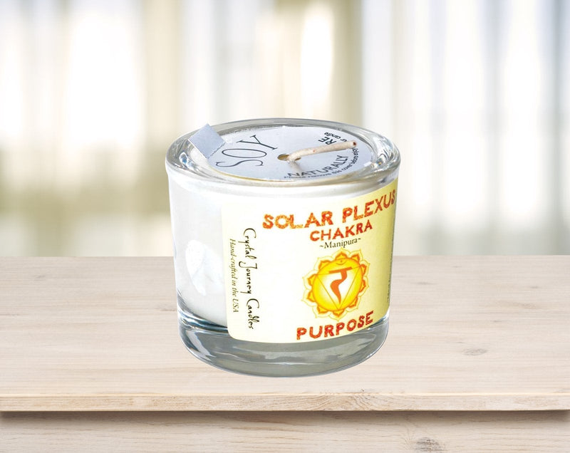 Solar Plexus Chakra Soy Votive Candle | Purpose - TARAH CO.