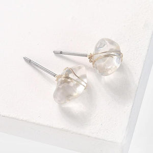 Sweet Breath Stone Stud Earrings - TARAH CO.