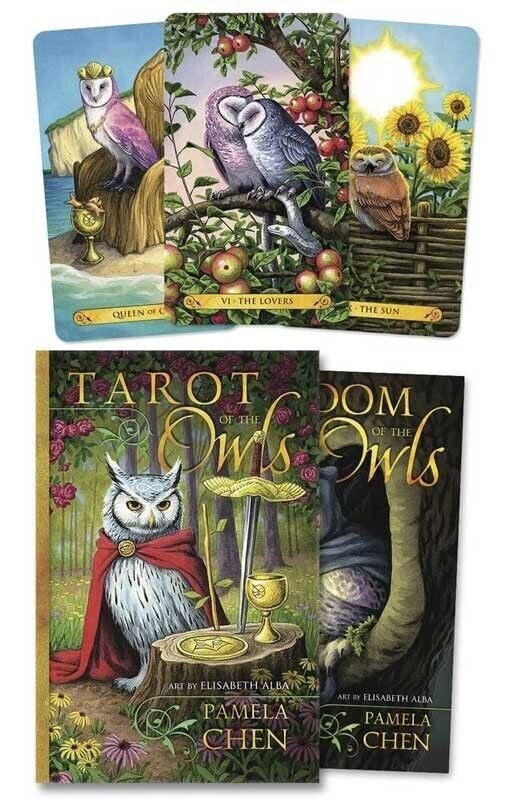 Tarot of the Owls: Deck & Guidebook by Pamela Chen & Elisabeth Alba (English) - TARAH CO.