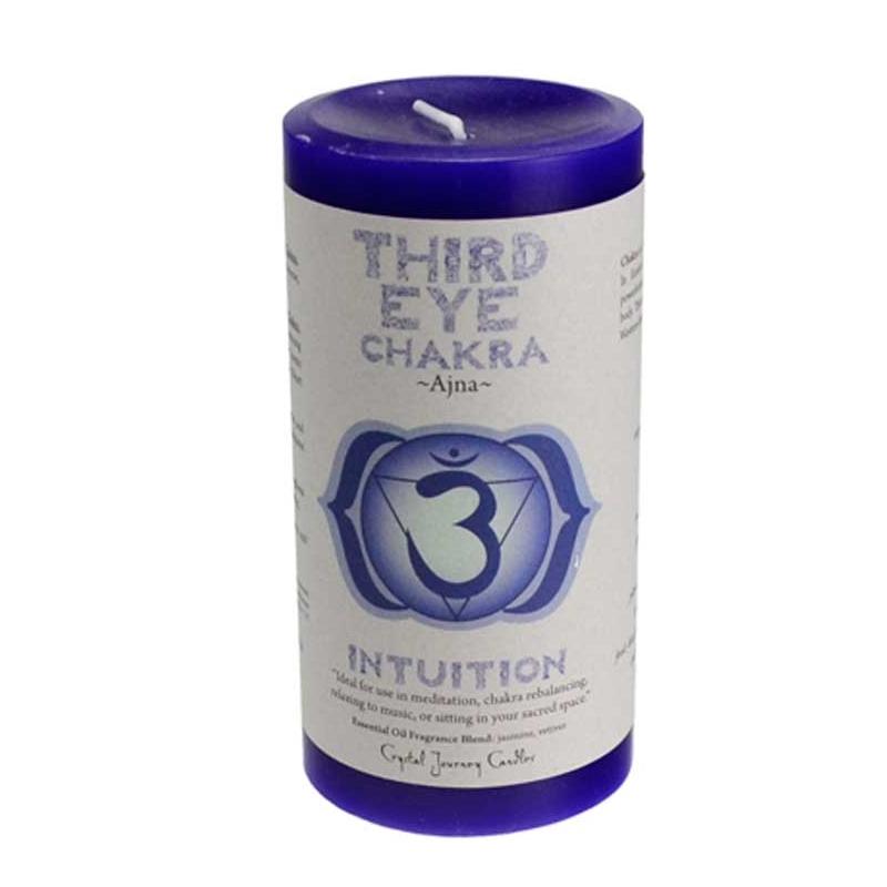 Third Eye Chakra Pillar Candle | Intuition - TARAH CO.