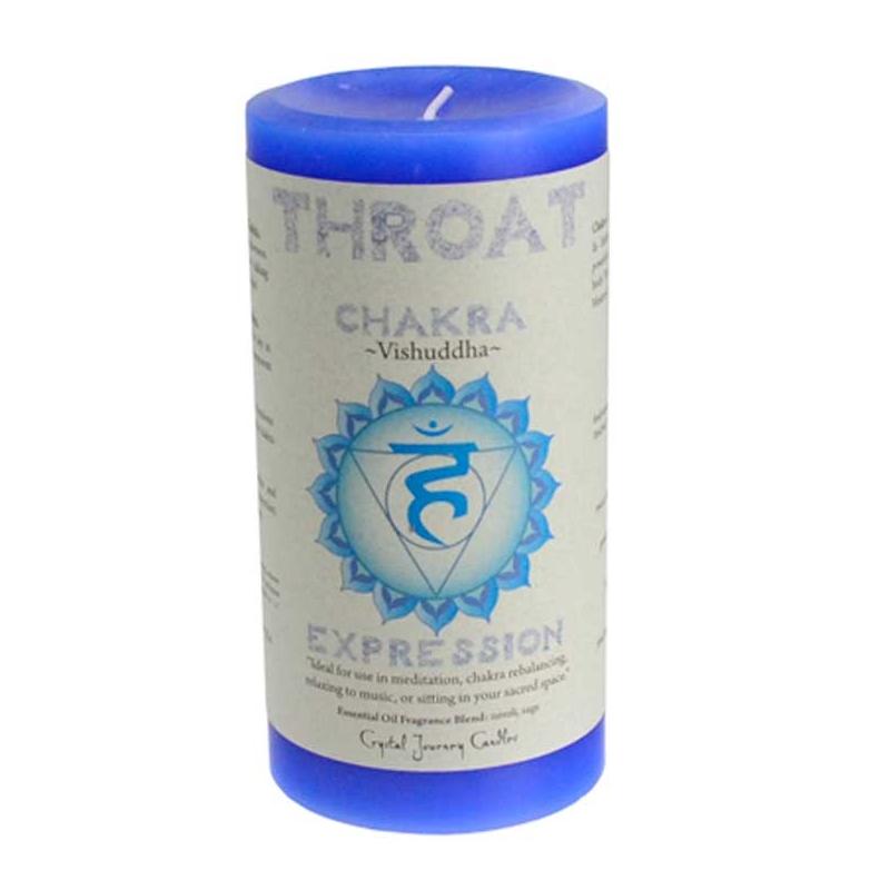 Throat Chakra Pillar Candle | Expression - TARAH CO.