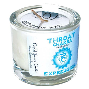 Throat Chakra Soy Votive Candle | Expression - TARAH CO.